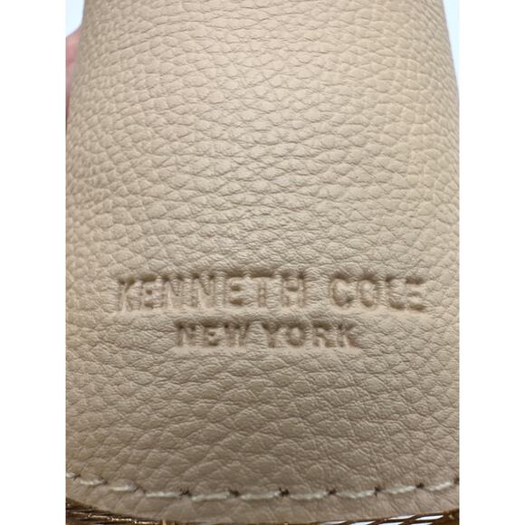 Leather Kenneth Cole New York pencil holder gold wire mesh bottom Office Supply - Picture 5 of 7